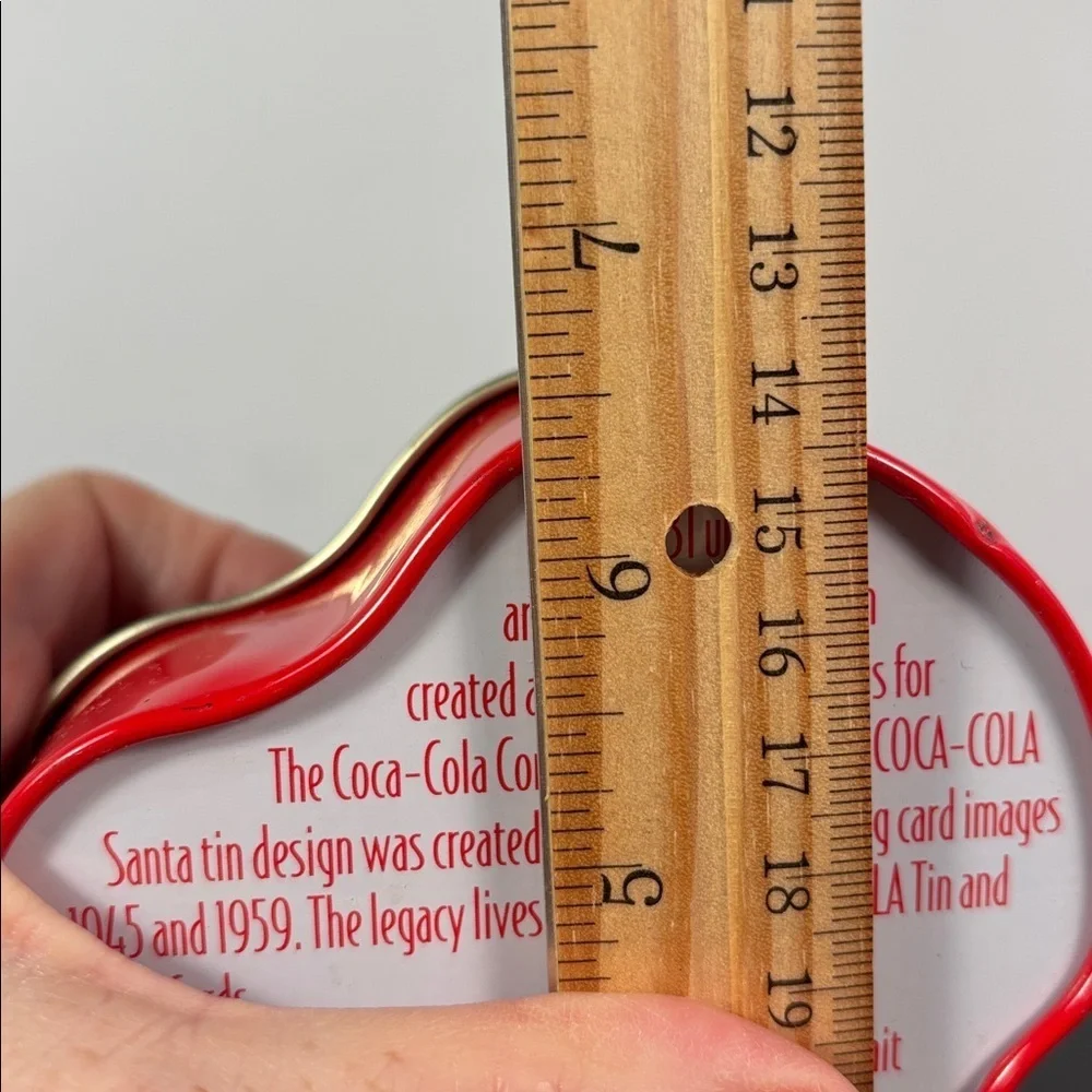 Coca Cola Haddon Sundblom Santa Shaped Collectible Tin 6.5”